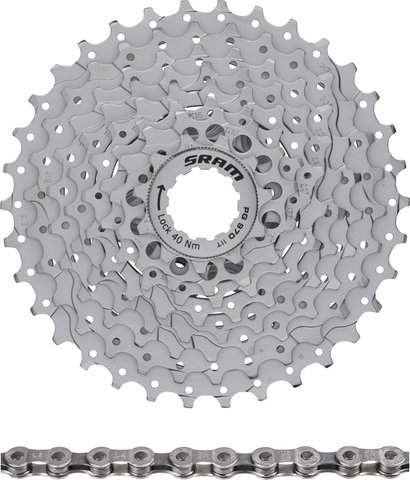 SRAM PG-970 Kassette + PC 971 Kette 9-fach Verschleißset - universal/114/11-32