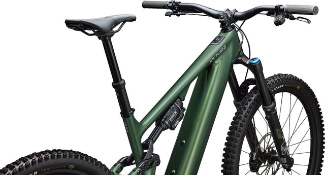 Specialized Turbo Levo 4 Expert Carbono 29"/27,5" - gloss cypress metallic-silver dust/160 /155,0 mm/29" (delantero), 27,5" (trasero)/L/44 