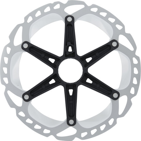 Shimano RT-MT800 Center Lock Brake Rotor for XT w/ Magnet + Internal Teeth - silver-black/203 mm
