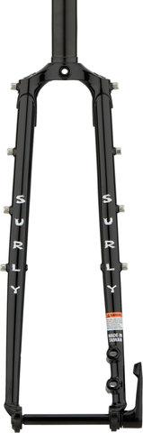 Surly Horquilla rígida Disc Trucker 28" - black/1 1/8"/28"/100 mm/12 mm Eje Pasante