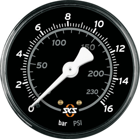 SKS Manometer Für Rennkompressor Nxt - schwarz