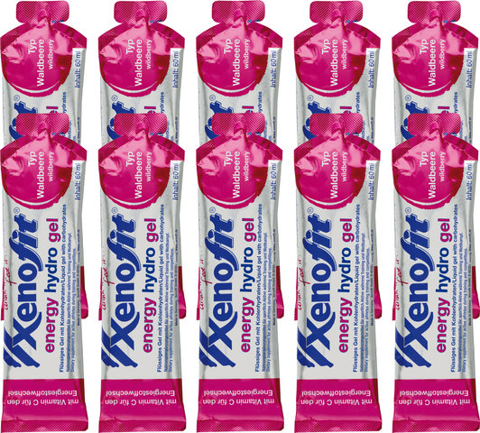 Xenofit energy hydro Gel - 10 Stück - waldbeere/600 ml