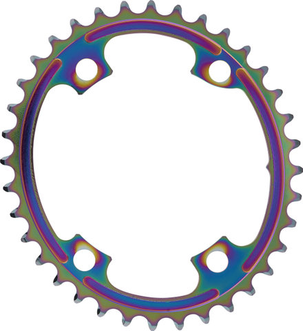 absoluteBLACK Plato Oval Road 110/4 para Shimano Dura-Ace R9100 / Ultegra R8000 - rainbow/36 