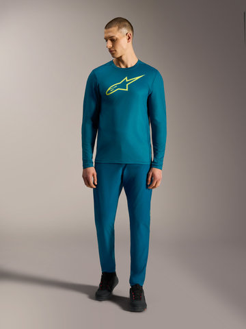 alpinestars A-Dura Ride L/S Trikot - blue green | S