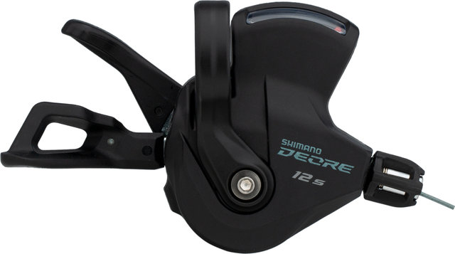 Shimano Man. cambios Deore SL-M6100 Abrazadera c. indicador de marcha 12 vel. - negro/12-velocidades