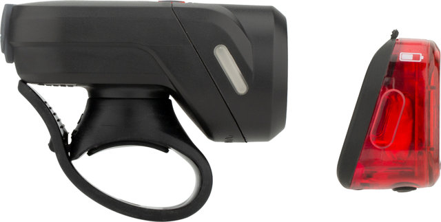 Sigma Set iluminación LED c. StVZO luz del. Aura 35 + luz trasera Nugget II - negro