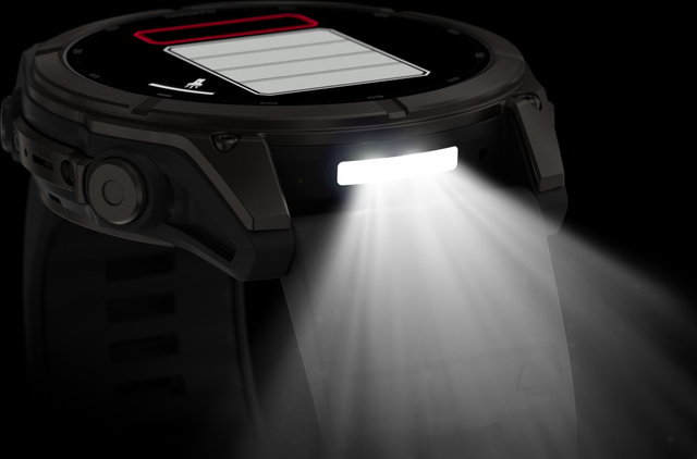 Garmin fēnix 9 AMOLED Sapphire DLC Titan 51 mm Multisport-Smartwatch - schwarz-carbongrau