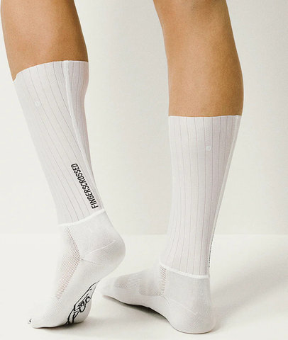 FINGERSCROSSED Chaussettes Logo Vertical Aero 2.0 - blanc | 39 - 42
