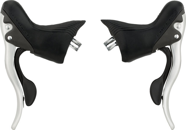 Campagnolo Veloce front+rear Set Power Shift Ergopower 2x10-Speed Shift/Brake Lev - bright silver