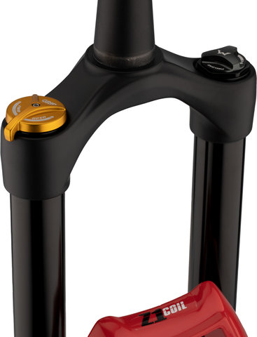 Marzocchi Horquilla de suspensión Bomber Z1 Coil 27,5" Boost - gloss red/15 mm Eje Pasante/180 /44 /1 1/8" - 1,5" tapered/27,5" (650B)/110 mm