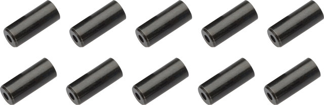Jagwire Brass End Caps for Shift Cable Housings, open - 10 pieces - black
