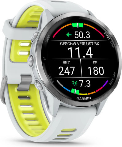 Garmin Forerunner® 970 Smartwatch - steinweiß-titanium-steinweiß-hellgrau