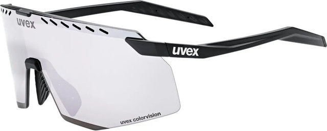 uvex uvex pace stage S V lunettes de sport - black mat/mirror blue