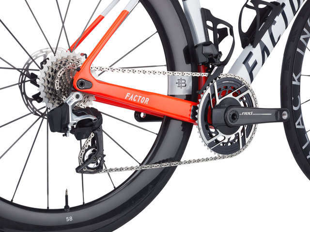 Factor OSTRO V.A.M 2.0 Disc Lionspeed Limited Red Carbon 28" Rennrad - lionspeed/M/28"/170,0 mm/48 mm