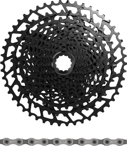 SRAM Set de desgaste cassette PG-1230 + cadena PC NX Eagle12 velocidades - black/126/11-50