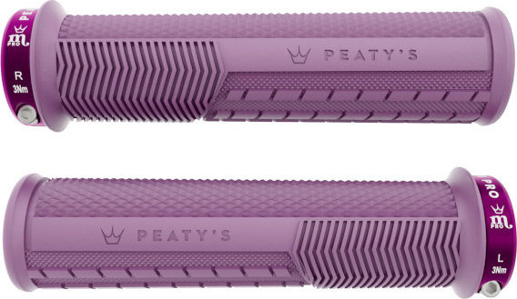 Peaty's Poignées de guidon Monarch Pro Grip Knurl Lock-On - plum | 30 - 32 mm