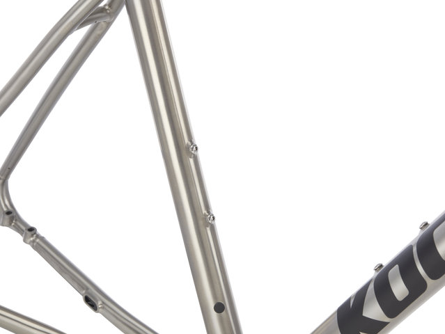 KOCMO RR Team Disc Titan Road Rahmenkit - titan satin/54 cm, 105 mm × 39 cm