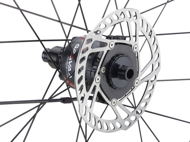 Gravaa x DT Swiss Juego de Ruedas GRC500 28" - black mate/142 mm/100 mm/SRAM XDR/28"/Non Boost/Non Boost