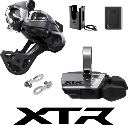 Shimano Kit de mise à niveau de transmission Shimano XTR Di2 M9250 court - black-silver | aucun
