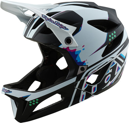 Troy Lee Designs Stage Fullface Helm - trooper white/57 - 59 cm