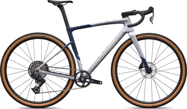 Specialized Vélo de gravel Crux 5 Comp carbone 28" - amethyst frost-deep marine-shadow silver | S | 28" | 51 mm | 165,0 mm