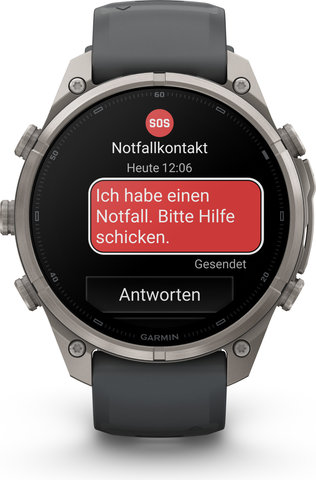 Garmin fēnix 9 Pro – inReach AMOLED Titan 47 mm Multisport-Smartwatch - graphit-schwarz