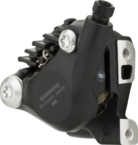 Shimano GRX Bremssattel BR-RX400 mit Resinbelag - schwarz/Hinterrad/ohne