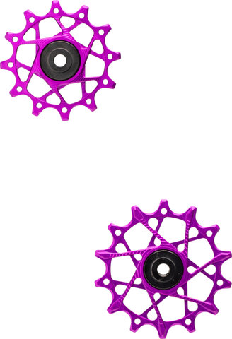 Garbaruk Juego de Poleas 12 + 14 Dientes para SRAM 11-/12-Velocidades - violet | 12 dientes (rueda guía), 14 dientes (rueda tensora)