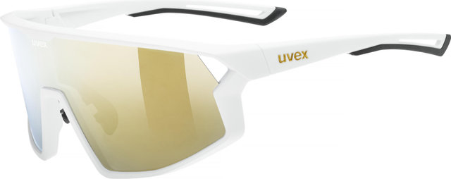 uvex Skyryse Glasses - white matte | mirror gold