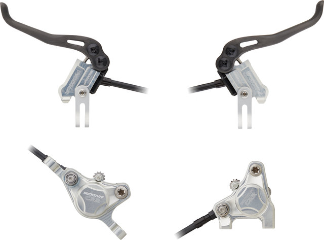 Trickstuff Piccola Carbon v+h ensemble frein à disque Flatmount / Postmount - argenté-noir/Ensemble/gauche/droite (spécifique)