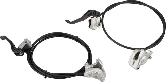 Trickstuff Set de freins à disque Piccola Carbon avant + arrière Flatmount - argenté-noir/Ensemble/gauche/droite (spécifique)