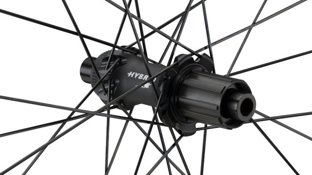 DT Swiss Juego de ruedas HEC 1400 SPLINE 47 Carbon Boost Disc CL Hybrid 28" - negro/Boost/148 mm/110 mm/Boost/28"/110 mm/110 mm/148 mm/Shimano carretera