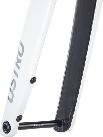 Factor OSTRO V.A.M. Disc T47a Shimano pearl white-chrome Carbon Rahmenkit - pearl white-chrome/54 cm, 110 mm x 38 cm, SB 0 mm