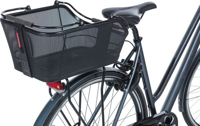 Basil Cento Tech Fibre Northern Light Bicycle Basket - black