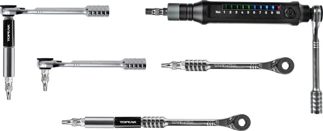 Topeak E-TorqBar Werkzeugset mit 1-10 Nm Drehmomentschlüssel - universal/1 - 10 Nm