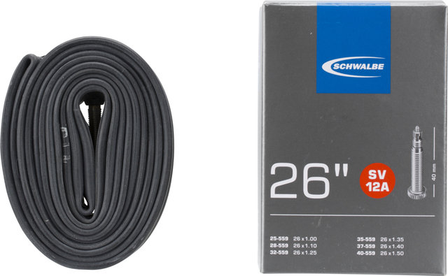 Schwalbe Cámara de aire 12A para 26" - universal/26 x 1,0-1,5 SV 40 mm