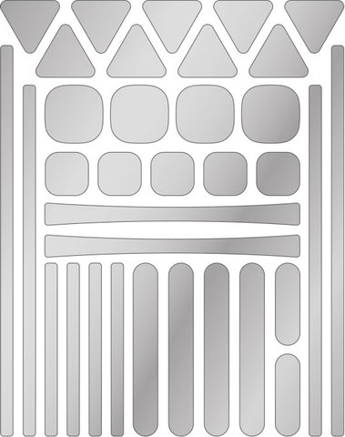 rie:sel design re:flex anywhere Reflektierende Aufkleber - silver