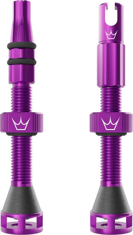 Peaty's Valves tubeless Holeshot Fast Flow - violet | Valve Presta (SV) | 42 mm