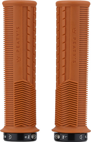 Peaty's Monarch Grips Mushroom Lock-On Handlebar Grips - mango/thin