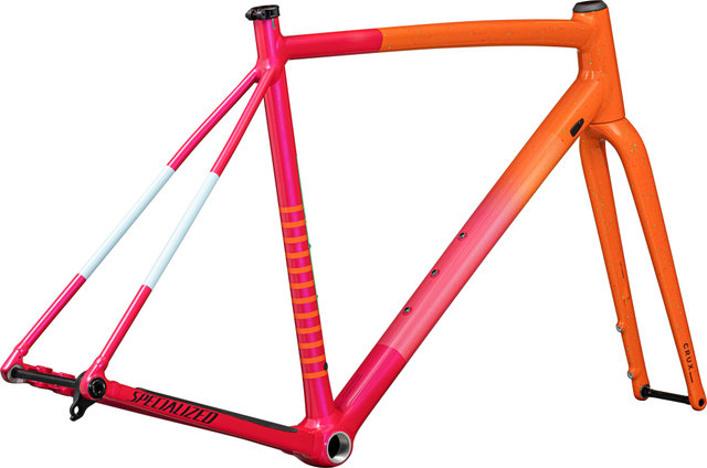 Specialized Crux DSW Frame Kit - gloss amber glow-vivid pink-metallic midnight shadow-speckle/L/1 1/8" - 1,5" tapered/50 mm/12 mm Thru Axle