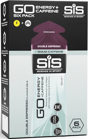SIS GO Gel Energético Isotónico Plus Cafeína 6 unidades - espresso