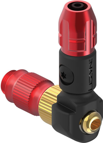 Lezyne Tête de Pompe ABS-1 Pro HP/HV Chuck - rouge