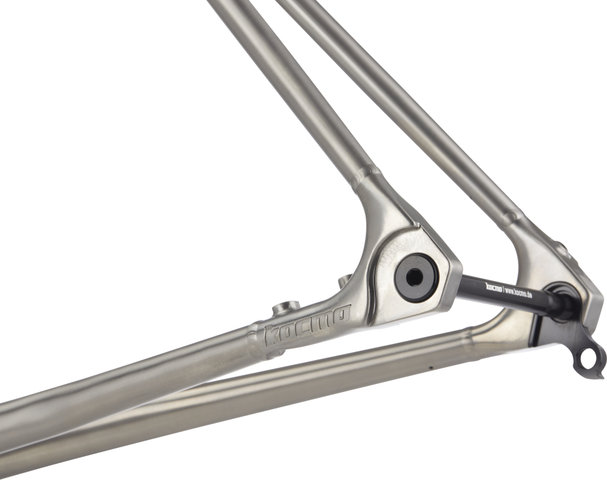 KOCMO RR Team Disc Titan Road Rahmenkit - titan satin/54 cm, 105 mm × 39 cm