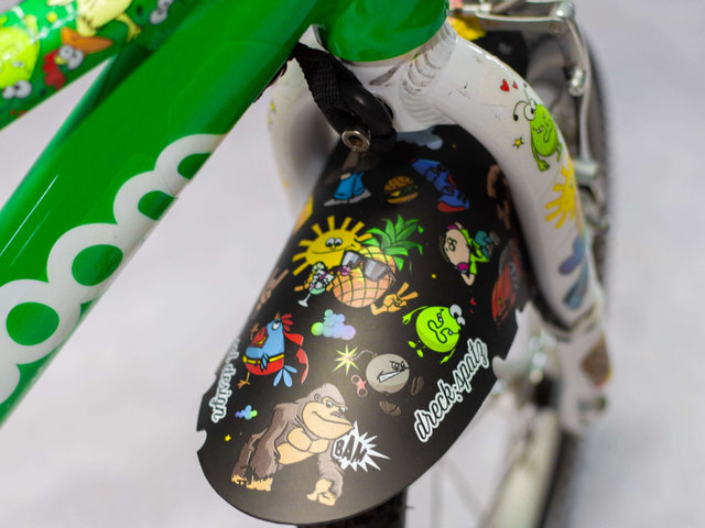 rie:sel design dreck:spatz Kids Mudguard Schutzblech - stickerbomb