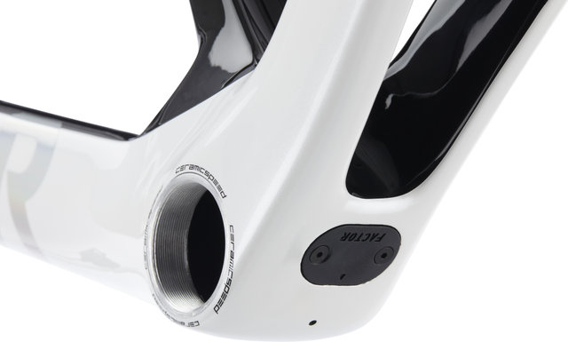 Factor OSTRO V.A.M. Disc T47a Shimano pearl white-chrome Carbon Rahmenkit - pearl white-chrome/54 cm, 110 mm x 38 cm, SB 0 mm
