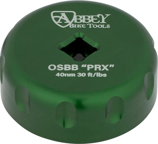 Abbey Bike Tools Bottom Bracket Socket Single Sided für Praxis Works - green
