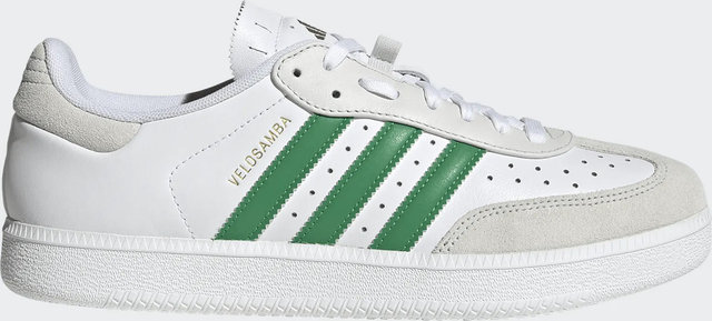 adidas Cycling Chaussures de cyclisme Velosamba Leather - ftwwht green thechr | 43 1/3