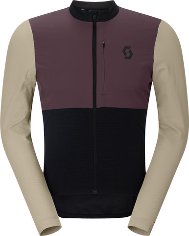 Scott Maillot de manga larga Endurance Warm - black-cocoa red | S