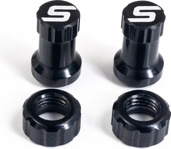 NoTubes Kit de couleur de valve tubeless - noir | Valve Presta (SV)