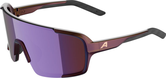 Alpina Lumin Sports Glasses - black purple metallic matt | mirror pink
